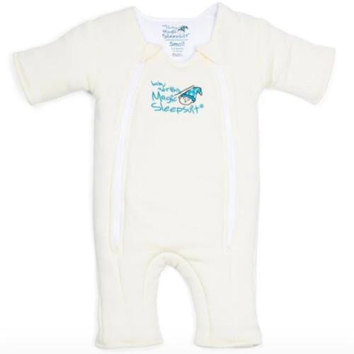 Cream Baby Merlin’s Magic Sleepsuit | Soft 100% Cotton Infant Sleep-suit SIZE SMALL