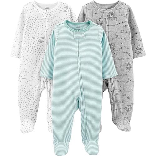 Simple Joys by Carter's Baby-Boys 3-Pack Sleep and PlayFootie