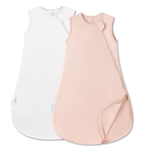 PurComfy Supersoft Sleep Sack 0.5 TOG, Premium Bamboo Viscose Sleeping Bag Thin Baby Wearable Blanket 2-Way Zipper Sleep Sack