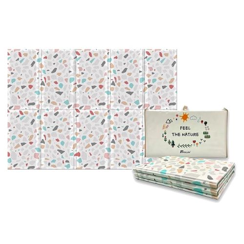 Baby Foldable Play Mat for Baby - Large 79" x 55"