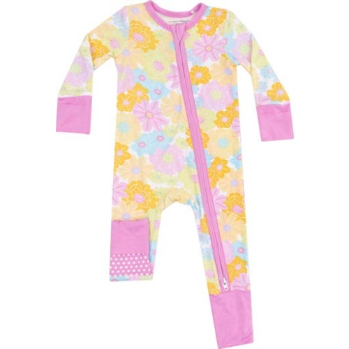 Angel Dear® | Sunny Dahlias Convertible Zip Romper