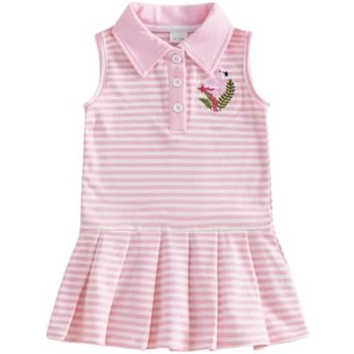 Toddler Baby Girl Football Dress Sleeveless Lapel Dresses