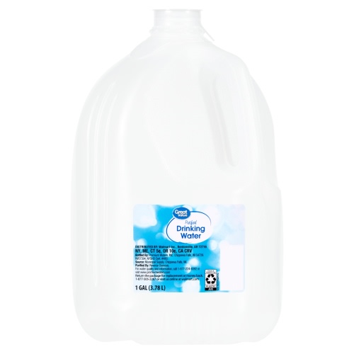 Great Value Purified Drinking Water, 1 Gallon Jug