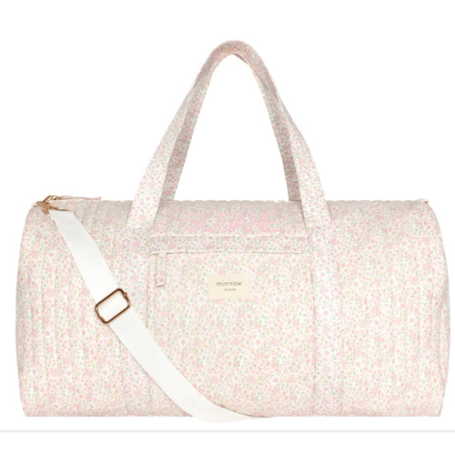 antique floral weekender bag – minnow