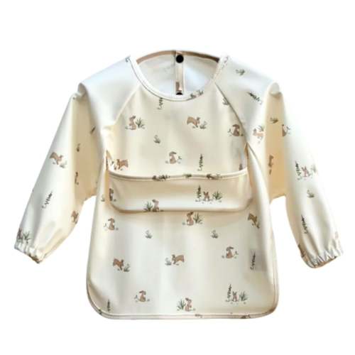 Bavoir à Manches Longues - Lapins Des Près