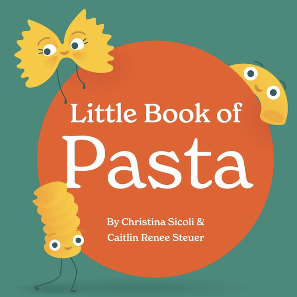 Little Book of Pasta Board Book for Babies and Toddlers about Shapes Read with Phonics and Rhymes Baby Book 0-12 Months Toddler Book Ages 1-4 (Little Books: Culinary Collection (3 books))