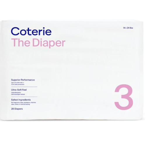 Coterie Size 3 Diapers, 28 CT