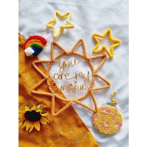 You are my sunshine l Wall Hanging l Nursery Decor l Children's Room Decor l Nursery Sign l Sunshine l Sun l Hello Sunshine