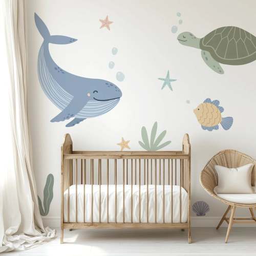 Whale and Friends Wall Decals