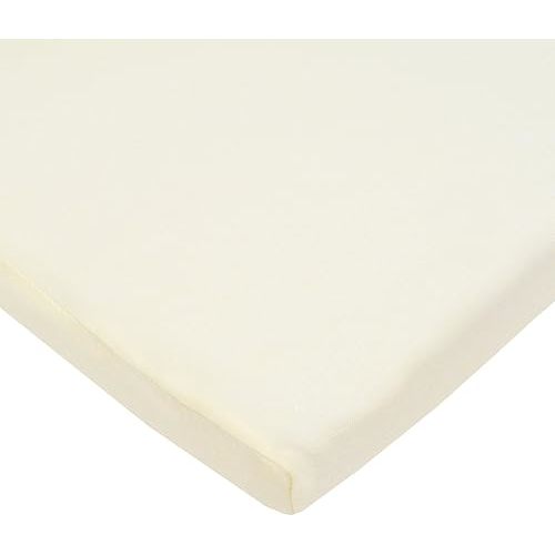 American Baby Company 100% Natural Cotton Fitted Cradle/Bassinet Sheet 36" x 18" - Soft, Breathable & Hypoallergenic Bed Sheet, Cream, Neutral for Boys & Girls