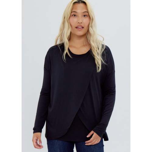 Long Sleeve Nursing Tee - Size Large