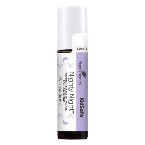 Plant Therapy KidSafe Nighty Night Essential Oil Blend for Sleep 10 mL (1/3 oz) Pre-Diluted Roll-On 100% Pure, Natural Aromatherapy, Therapeutic Grade
