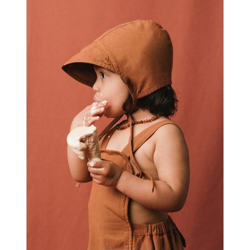 Noble Organic Brimmed Bonnet in Cinnamon