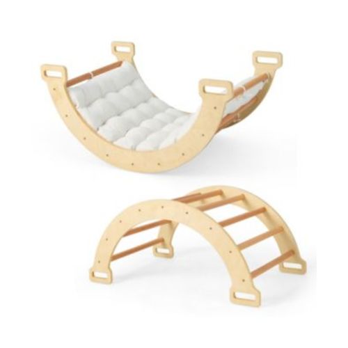 2-in-1 Arch Rocker with Soft Cushion for Toddlers