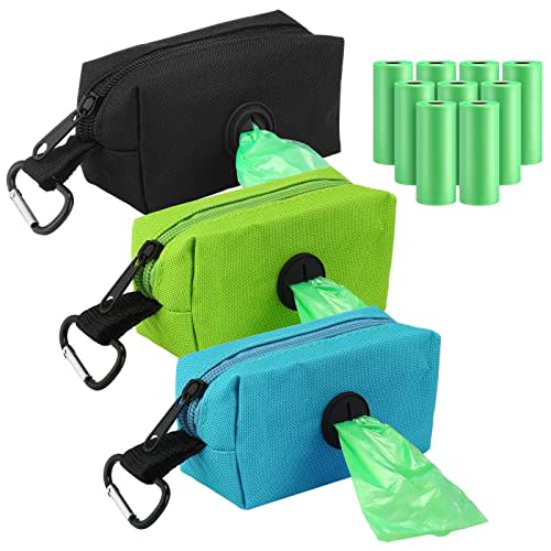 3 Pack Diaper Bag Dispenser Set Diaper Trash Dispenser with 135 Counts Baby Disposal Trash Bags with Hook for Newborn Gift