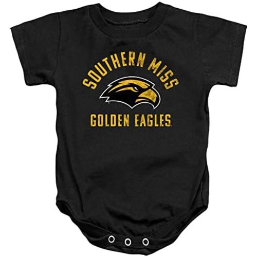 University of Southern Mississippi Official Golden Eagles Logo Unisex Infant Snap Suit for Baby