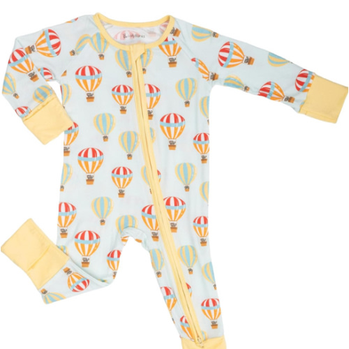 LollyBanks Baby Pajamas, 2-Way Zipper Infant Romper, 95% Viscose Made from Bamboo and 5% Spandex, Baby Sleepers