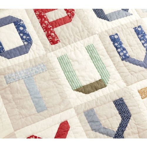 Patchwork ABC Baby Quilt | Pottery Barn Kids