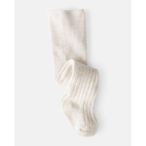 Baby Girl Rib Tights - Cream - Carter's | Carter's 6-12M