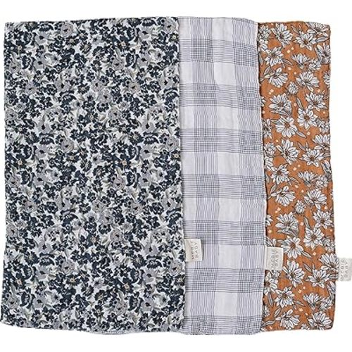 Mebie Baby Burp Cloths, Modern Print, 3-Pack