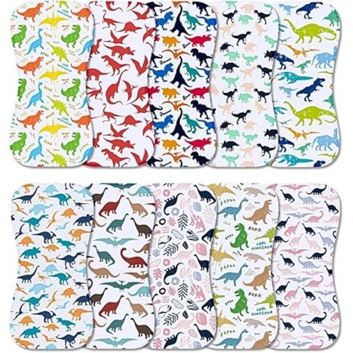 10-Pack Burp Cloths for Baby Boys and Girls - Organic Baby Burp Cloth,Baby Washcloths, Burp Rags, Large Neutral Burp Clothes for Newborn