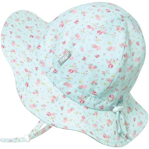 JAN & JUL Adjustable Cotton Floppy Sun Hat with 50+ UPF Protection for Girls