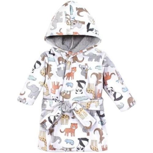 Hudson Baby Unisex Baby Mink with Faux Fur Lining Pool and Beach Robe Cover-ups