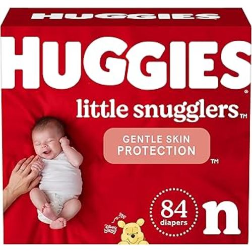 Huggies Little Snugglers Baby Diapers, Size Newborn, 84 Ct