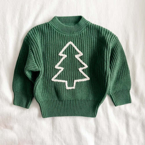 TREE hand embroidered sweater - 4/5