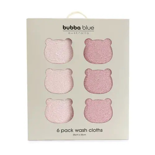 Bubba Blue Sundae Face Washer 6 Pack Cupcake | Baby Bunting AU