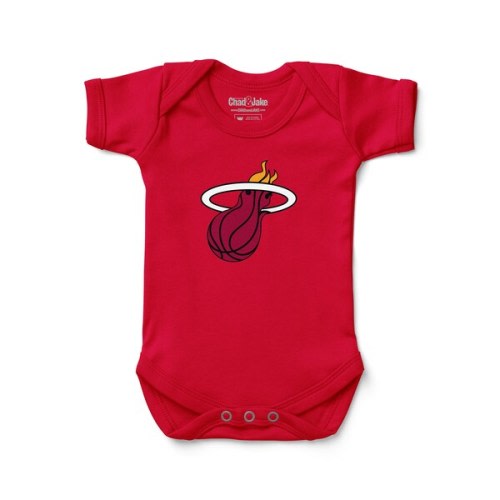 Miami Heat Chad & Jake Newborn & Infant Primary Logo Bodysuit - Red