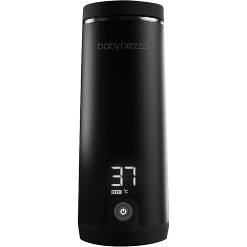 Baby Brezza SuperFast Portable Baby Bottle Warmer – 3x Faster - Travel Breastmilk Warmer and Formula Warmer - Safe, Even Heating - Up to 9oz - No Adapters, Black