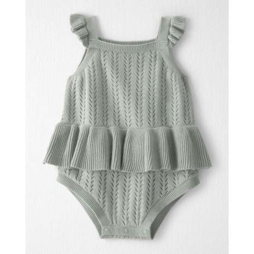 Baby Girl Organic Cotton Sweater Knit Bubble - Little Planet | Carter's