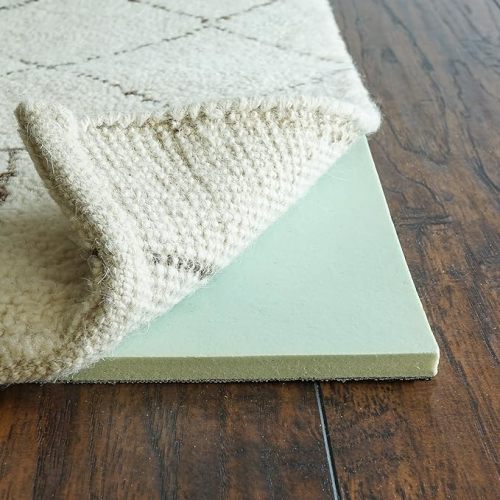 RUGPADUSA - Cloud Comfort Memory Foam - 6'x9' - 7/16" Thick -Luxurious Cushioned Rug Pad - Water Resistant
