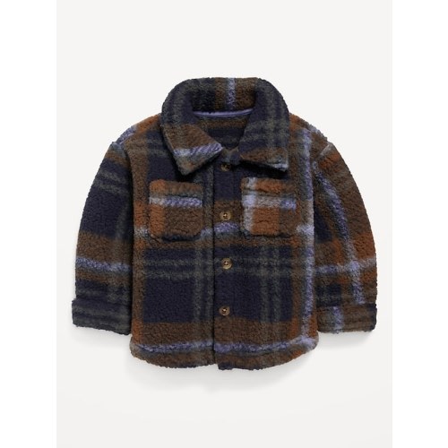 Long-Sleeve Pocket Sherpa Shacket for Baby