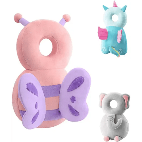 JunNeng Toddler Baby Head Protection Cushion Backpack Wear,Pink Butterfly