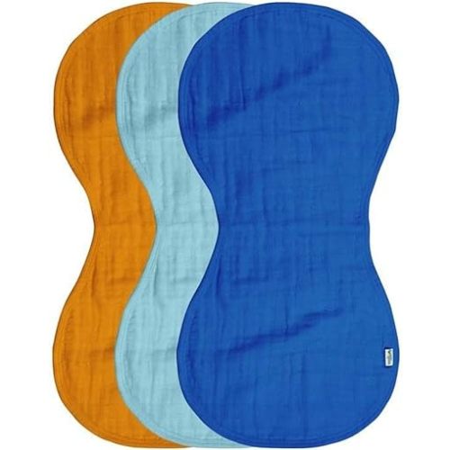 green sprouts Muslin Burp Cloths made from Organic Cotton | 4 absorbent layers protect from sniffles, drips & drools | 100% organic cotton muslin, Super soft & softer with every wash, Machine washable