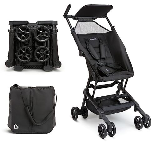 Munchkin® Sparrow™ Lightweight Travel Stroller, Ultra Compact for Everyday Travel and Easy Storage, Babies & Toddlers, Black
