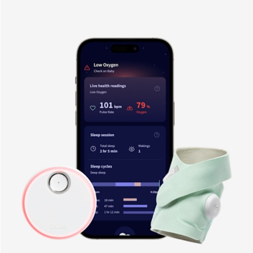 Owlet Dream Sock® - FDA-Cleared Smart Baby Monitor - Track Live Pulse (Heart) Rate, Oxygen in Infants - Receive Notifications