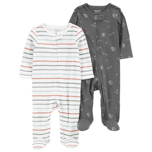 Carter's Child of Mine Baby Boy Sleep 'n Play, 2-Pack, Sizes Preemie-6/9 Months