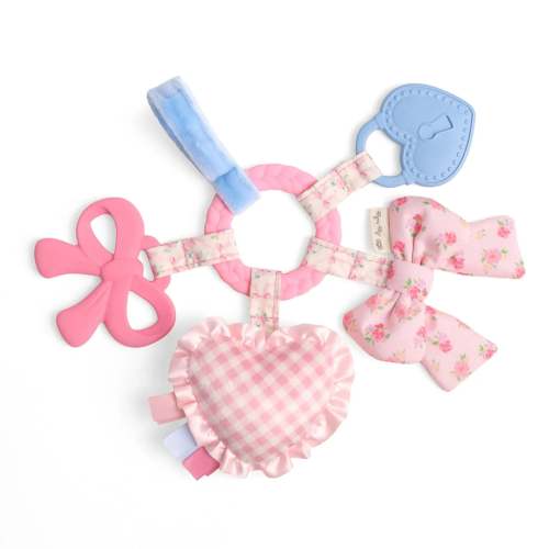 Bitzy Busy Ring™ Teething Activity Toy- Bow