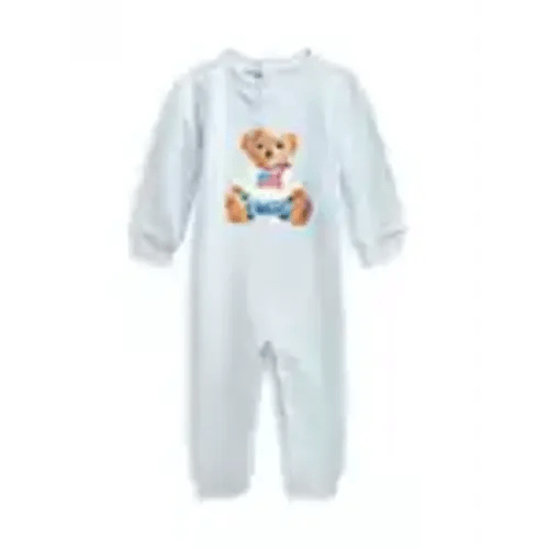 Shop Polo Ralph Lauren Baby Boy's Polo Bear Fleece Coveralls | Saks Fifth Avenue