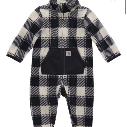Carhartt Infant Boys' Plaid Print Long Sleeve Onesie | Sheplers