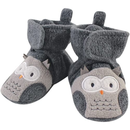 Hudson Baby Unisex-Baby Cozy Fleece Booties - 0-6 Months Infant