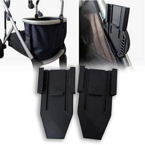 2 Pack Bottom Basket Adapter Compatible with Cybex Gazelle S | Stroller Basket Mount Converter | Attaches to Lower Connectors | Secure and Durable
