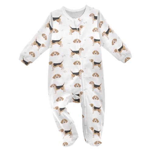 vvfelixl Bernese Mountain Dog Baby Sleepers For Girl Boys Newborn Baby Play One-Piece Footies For 0-24 Months