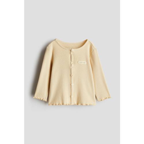 BUTTON-DETAIL JERSEY TOP