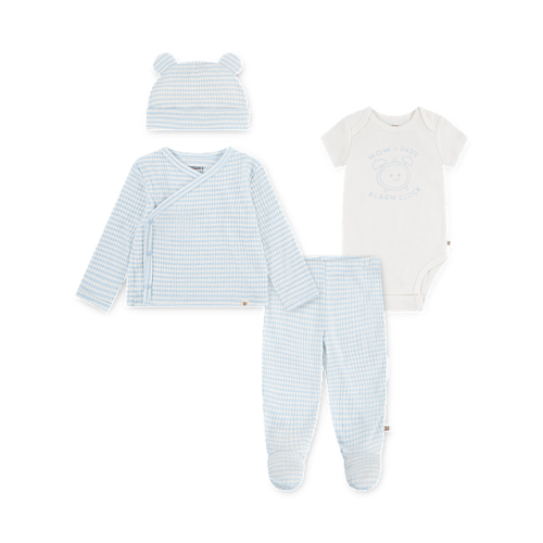 Baby Boys Huggies™ Gingham 4-Piece Take Me Home Set - Blue