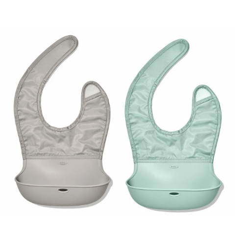 Roll-Up Bib Set (Color: Drizzle|Opal)