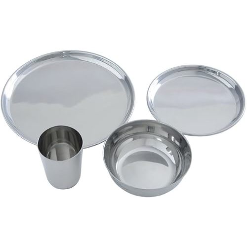 Stainless Steel Dinnerware - 16 Piece Family Pack